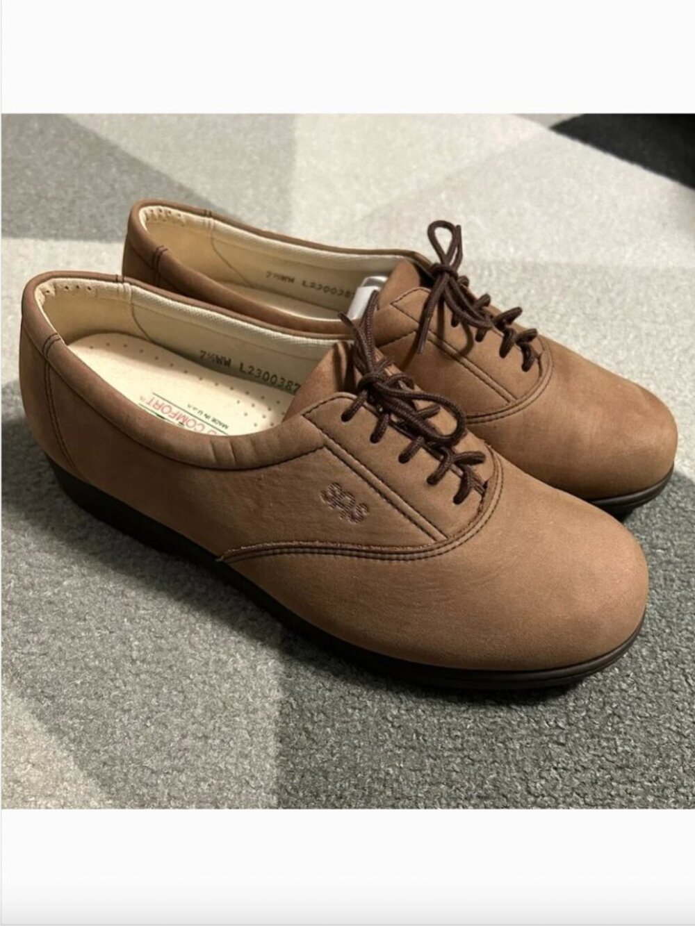 SAS Whisper‎ Tripad Nubuck Suede Comfort Walking Shoes Women's Size 7.5WW